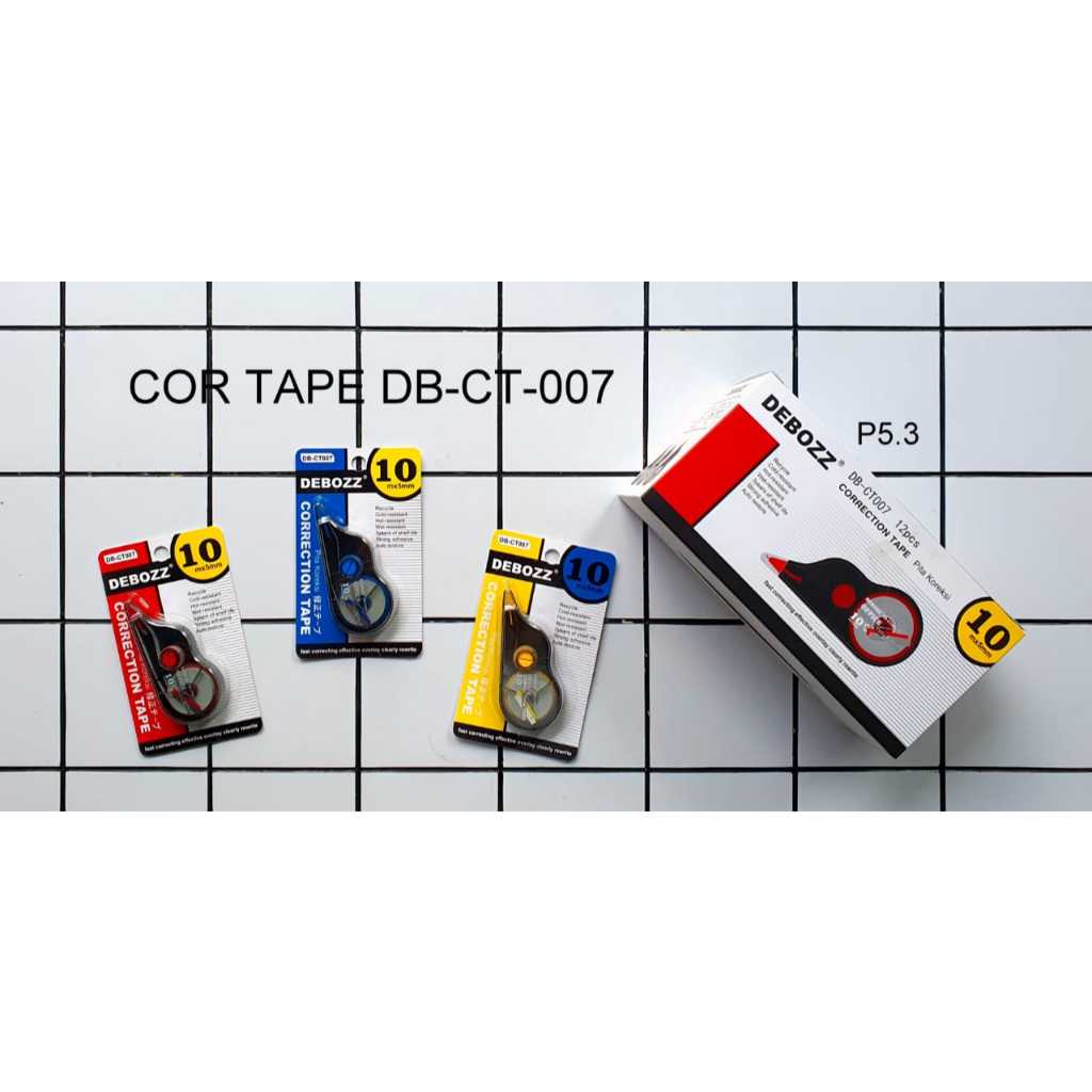 

(1 Pcs) Correction Tape Debozz DB-CT007 / Penghapus Tipex Pita Kertas Debozz DB-CT007