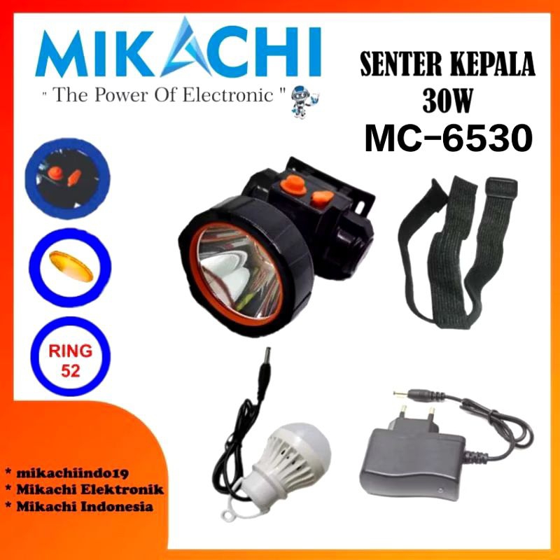 Senter Kepala MIKACHI 30W MC-6530