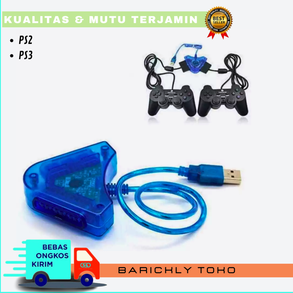 CONVERTER 2 SLOT STIK PS2 / CONVERTER STIK PS2 DOUBLE / CONVERTER STICK PS2 2 SLOT