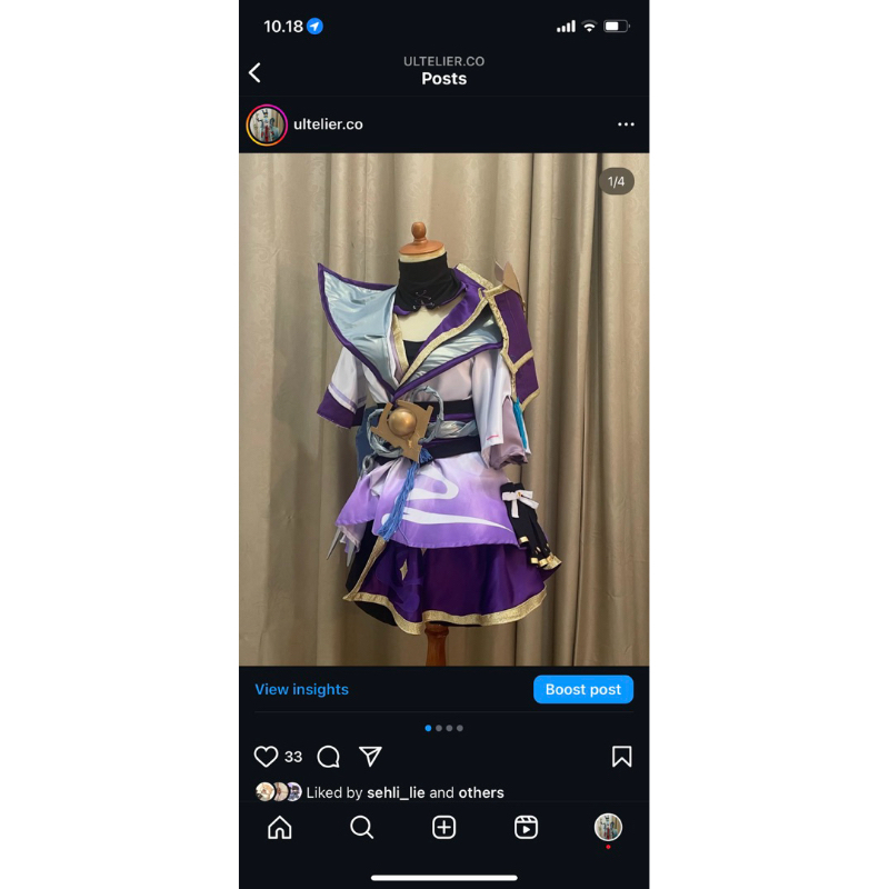 Kostum Hanabi Moonlight Ninja MLBB READY STOCK