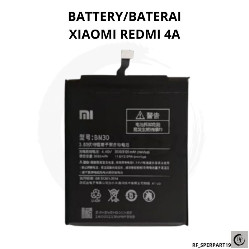 BATTERY/ BATERAI XIAOMI REDMI 4A