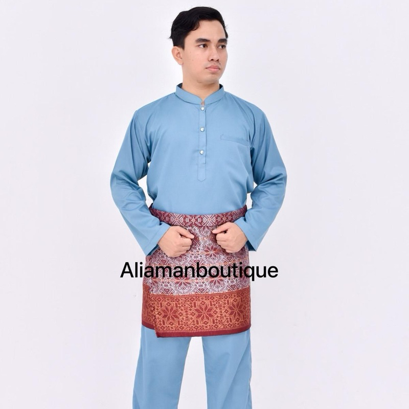 Setelan Baju Melayu Pria Baju Adat Melayu MalaysiaBaju Cekak  Musang Baju Telok Belango Baju Kurung 