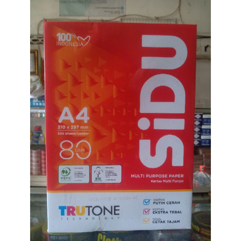 KERTAS HVS SIDU A4 80GR