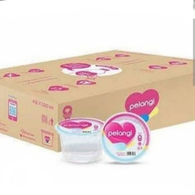

AIR MINERAL PELANGI GELAS MINI KARTON ISI 48 CUP@120ML