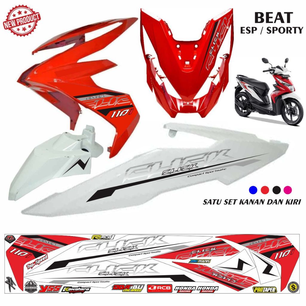 STICKER TERLARIS MOTOR HONDA BEAT STREET BEAT ESP 2016 - 2018