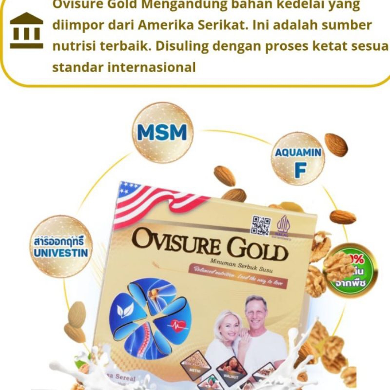 

OVISURE GOLD USA ORIGINAL SUSU TULANG SENDI BPOM HALAL 1 SACHET