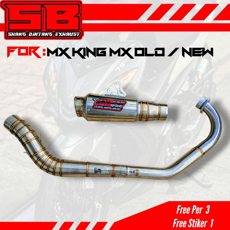 KNALPOT MALAYSIA STYLE MX KING MX NEW 135 OLD ORIGINAL SHANG BINTANG
