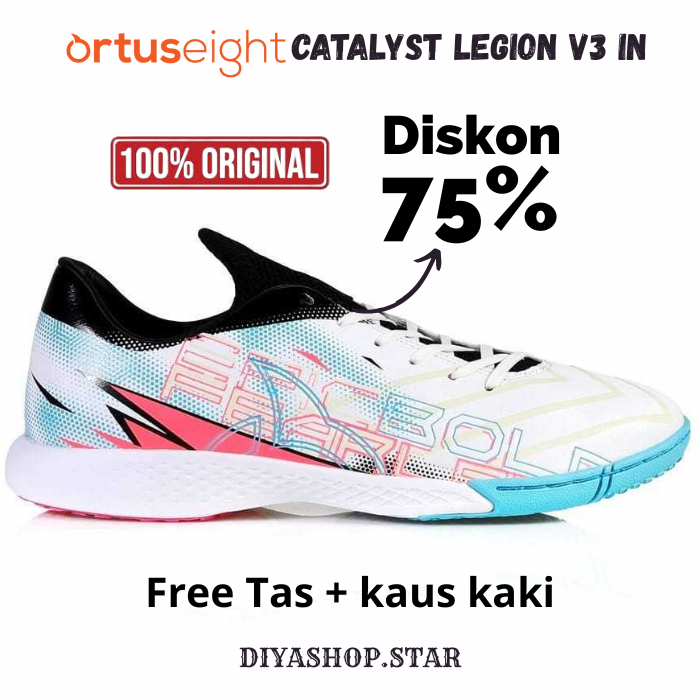 BELI 1 GRATIS 1 TAS  Sepatu Futsal OrtusEight Catalyst Legion V3 Harga Murah 100% Kualitas Original 