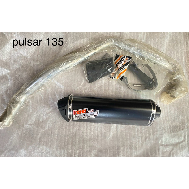 Knalpot Pulsar 135 NOB1 Original 3Bold less sound + DB killers