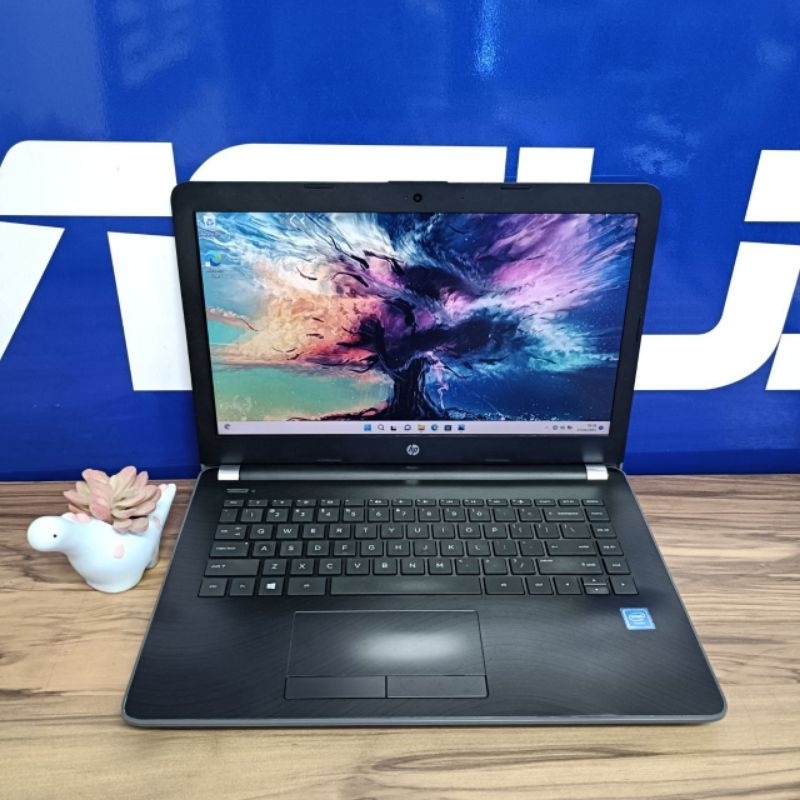 LAPTOP HP 14 BS711TU INTEL N3060 INTEL HD RAM 8GB DDR3L SSD 256GB 14INCH GRY / LAPTOP BEKAS MURAH