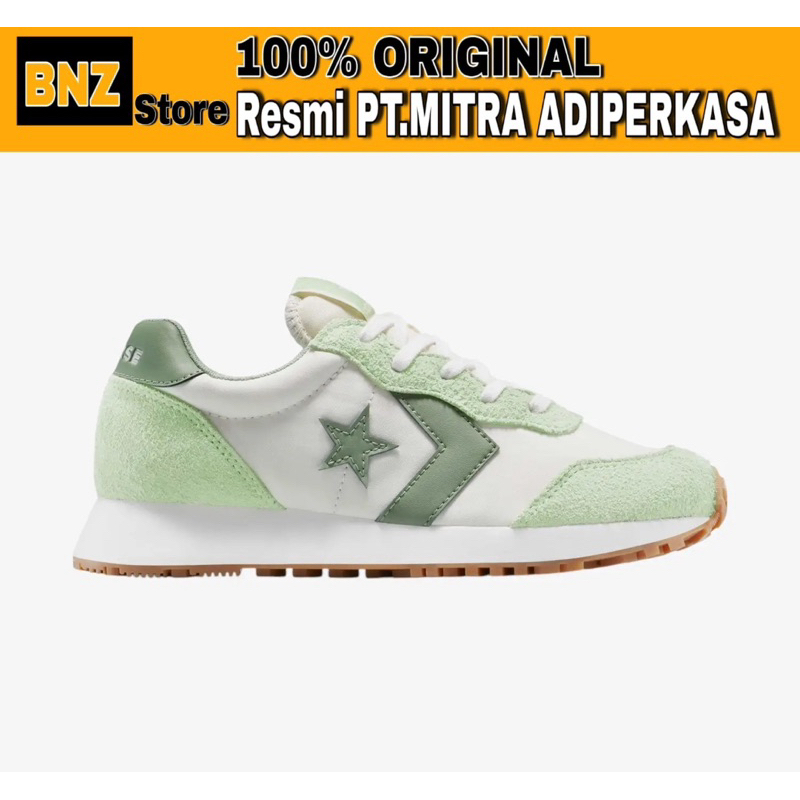 Sepatu Sneakers Wanita Converse Omega Trainer Soft Green/Vintage White