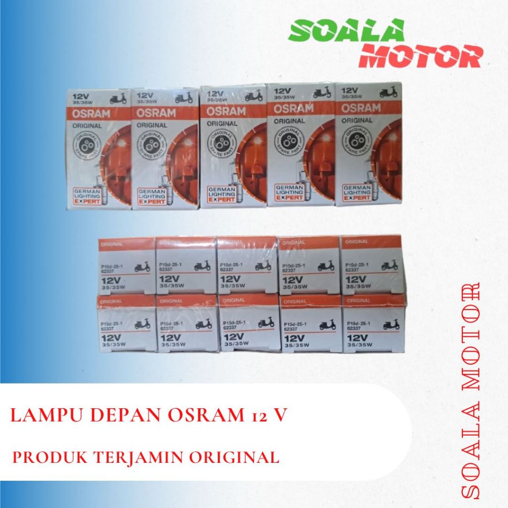 Lampu Depan Motor Halogen Merek OSRAM ORIGINAL