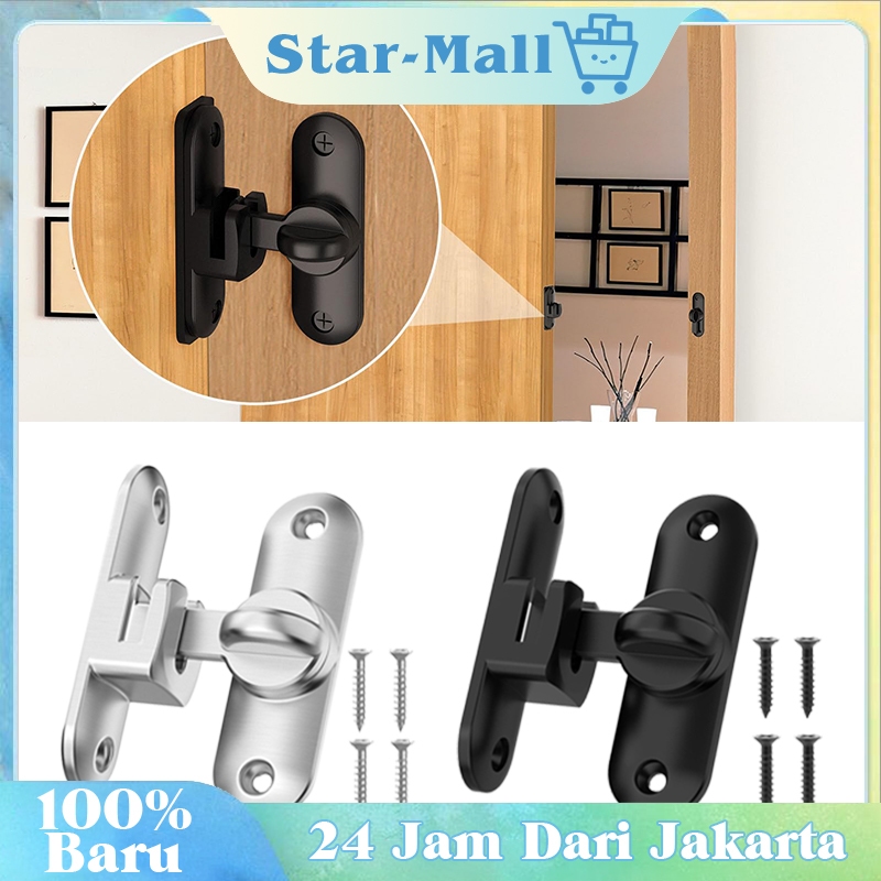 90°Pintu Geser Kunci Grendel Slot / Pintu Grendel Pintu Geser Balkon Kamar Mandi