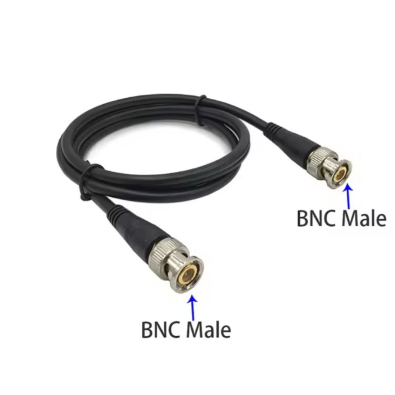 bagus mahal original kabel jumper bnc male to bnc male  video balun konektor sambungan Jack colokan 