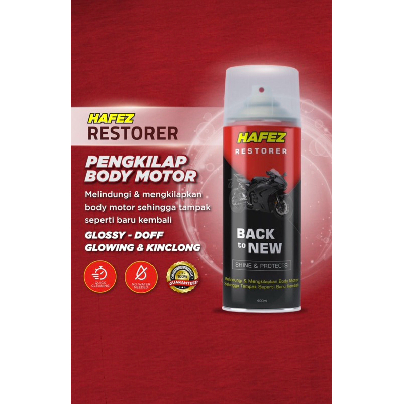 Hafez Restorer Pengkilap dan Penghitam body motor