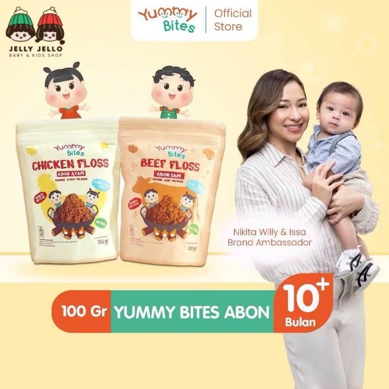 

Yummy Bites Abon Mpasi & Anak 100GR (Abon Ayam , Abon Sapi) / BB Booster - NO MSG