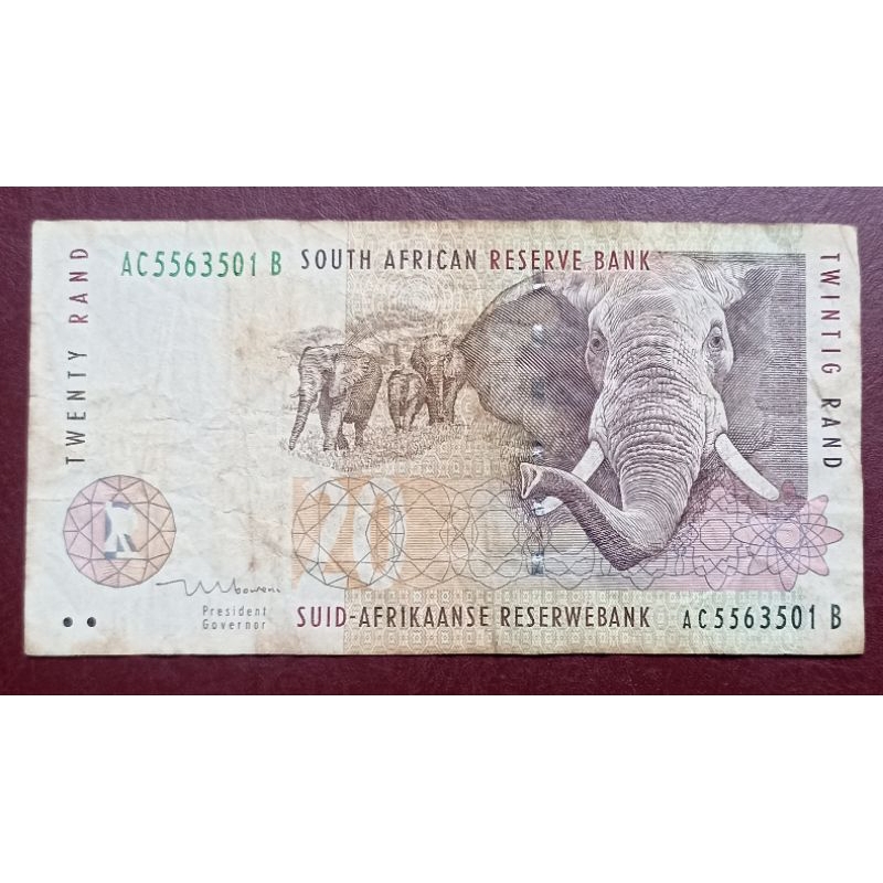 UANG AFRIKA SELATAN 20 RAND VERSI HEWAN