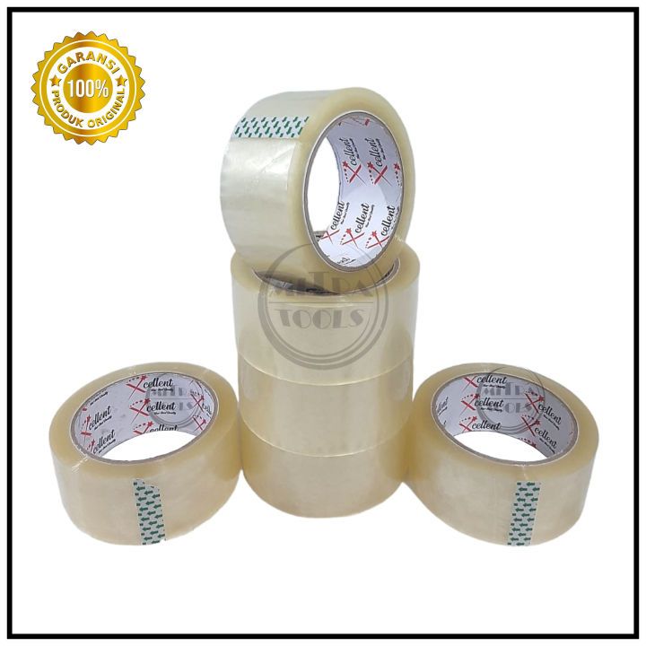 

Lakban Bening 2 Inch ( 48mm ) 90Yard / Tape Besar