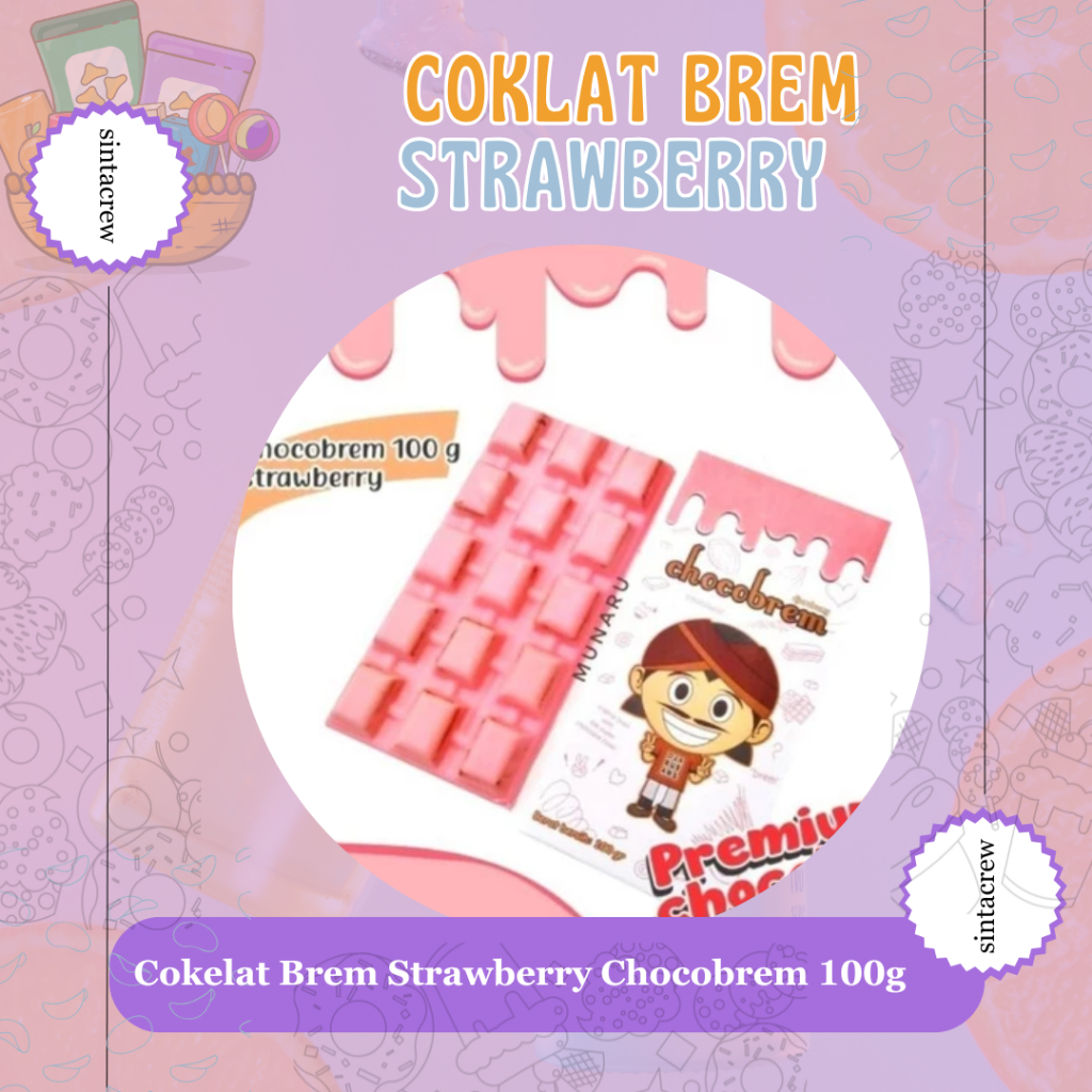 

Cokelat Brem Strawberry Chocobrem 100g