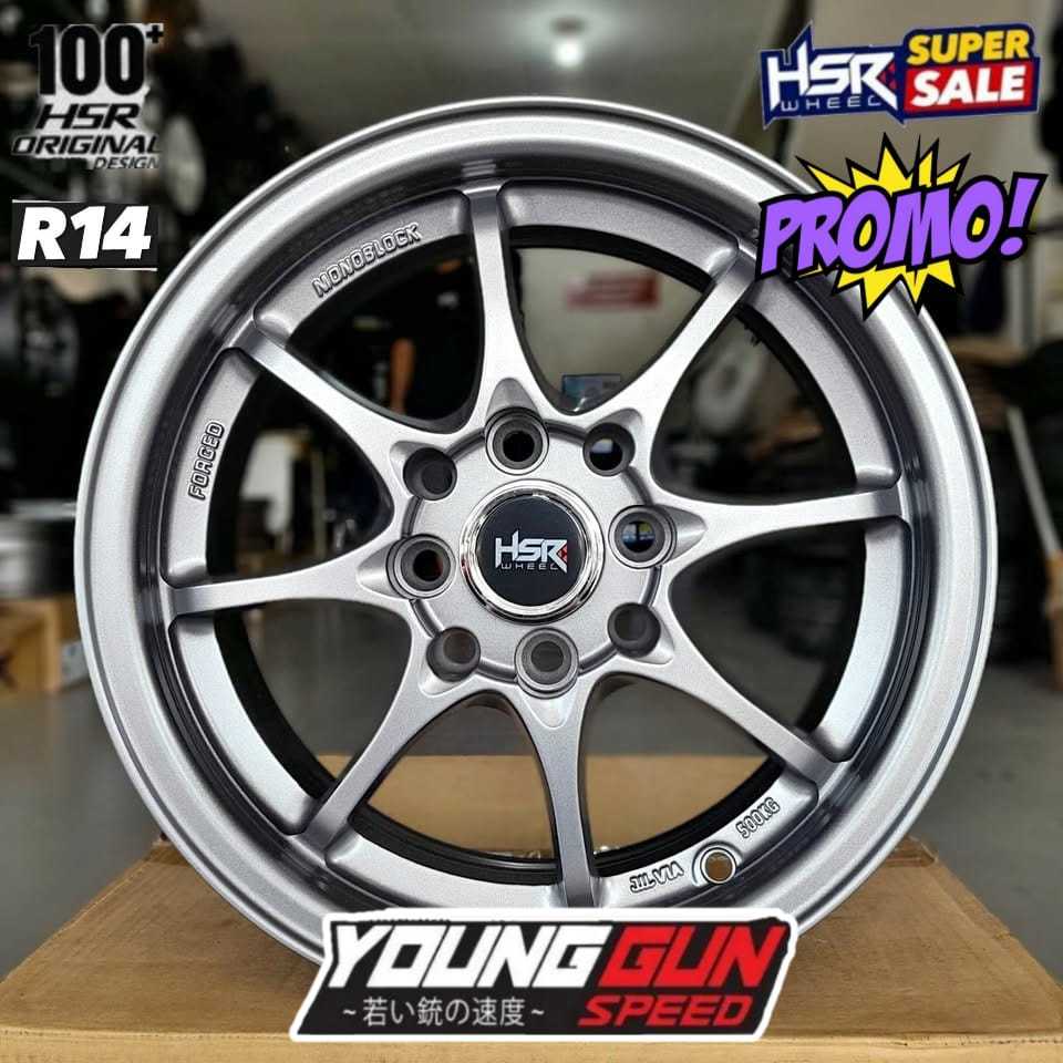 velg brio agya calya sigra karimun ring 14 hsr hiroshima r14 grey pelek mobil ring 14
