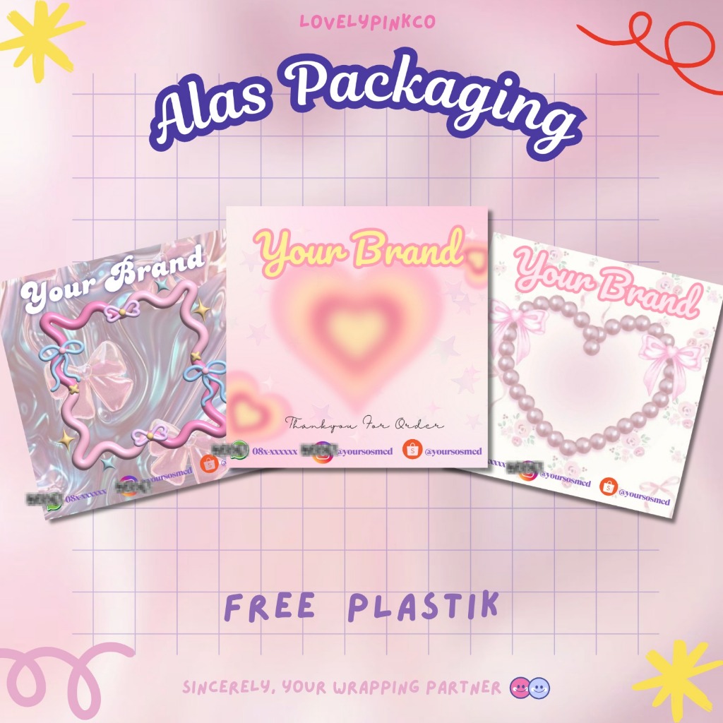 

ALAS PACKAGING AKSESORIS FREE PLASTIK OPP/ ALAS MINI GIFT HOLDING CANDY ALAS PACKING ESTETIK ALAS PACKING LILAC EDITION