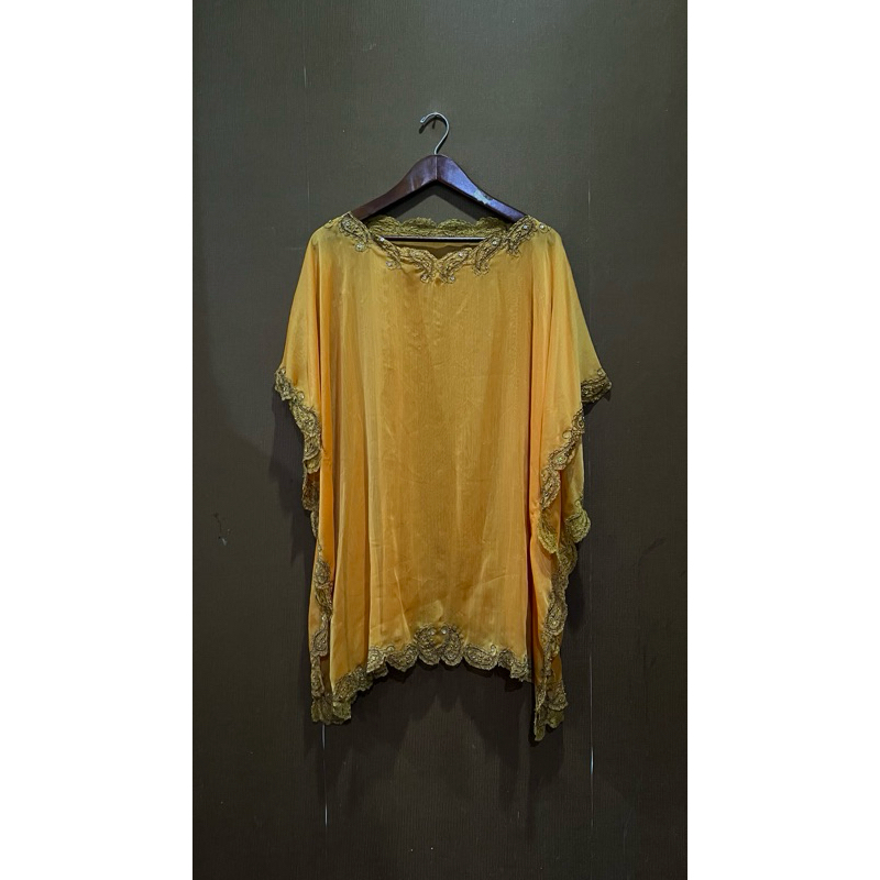 Atasan Wanita Batwing Mustard Oranye Kuning