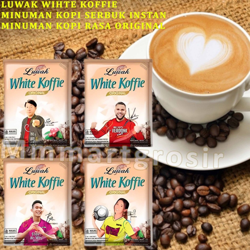 

Luwak White Coffee / Minuman Serbuk Kopi / White Coffee Original / 1 Renceng