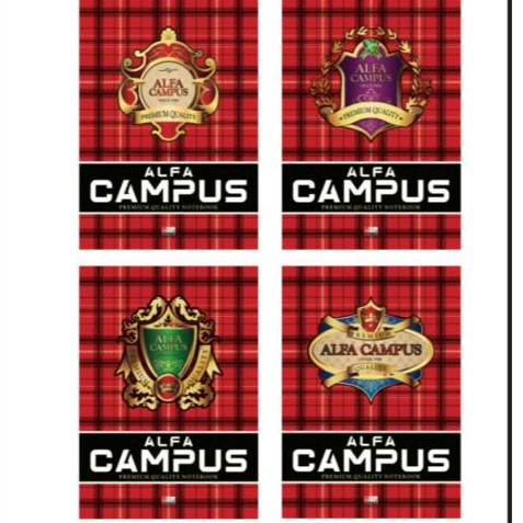 

5 pcs Buku Tulis Kwarto Alfa Campus 100 Lembar