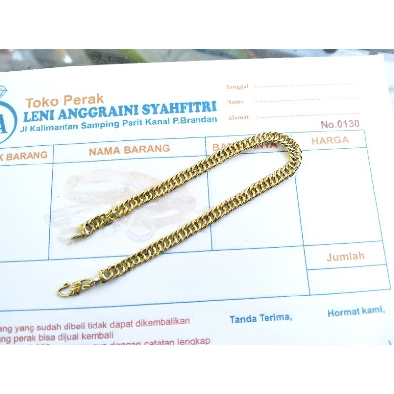 Gelang perak lipan dewasa