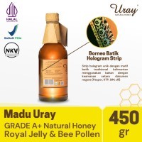 

Madu Uray Natural Honey 450gr - Madu Hutan Murni with Royal Jelly and Bee Pollen uray raw honey