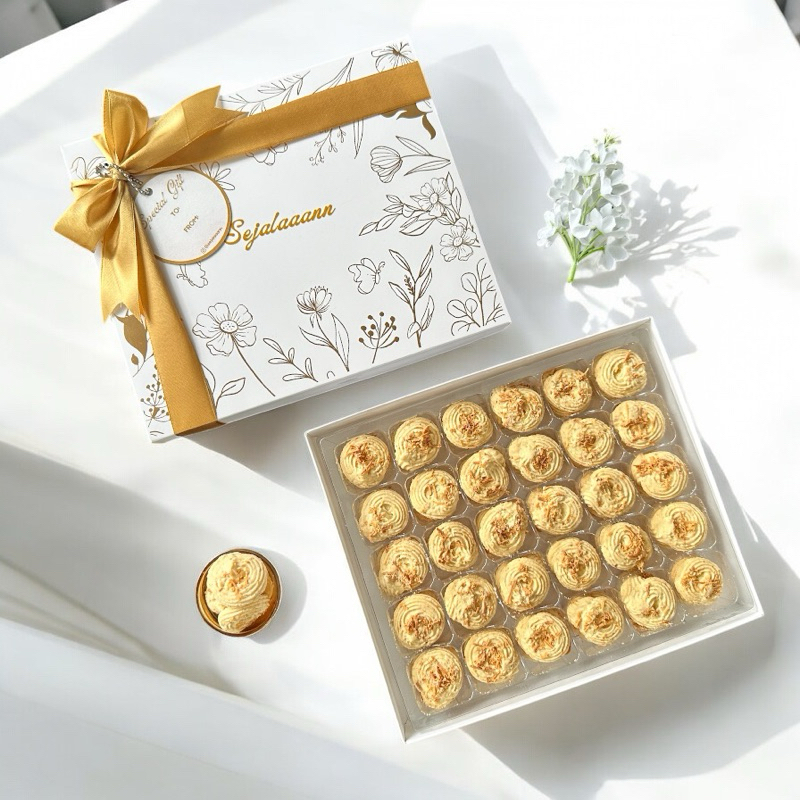 

G&C Nastar Wisman Premium Sagu Keju Chocolate Mede Cookies Paket Special Gift Paket Box Sekat