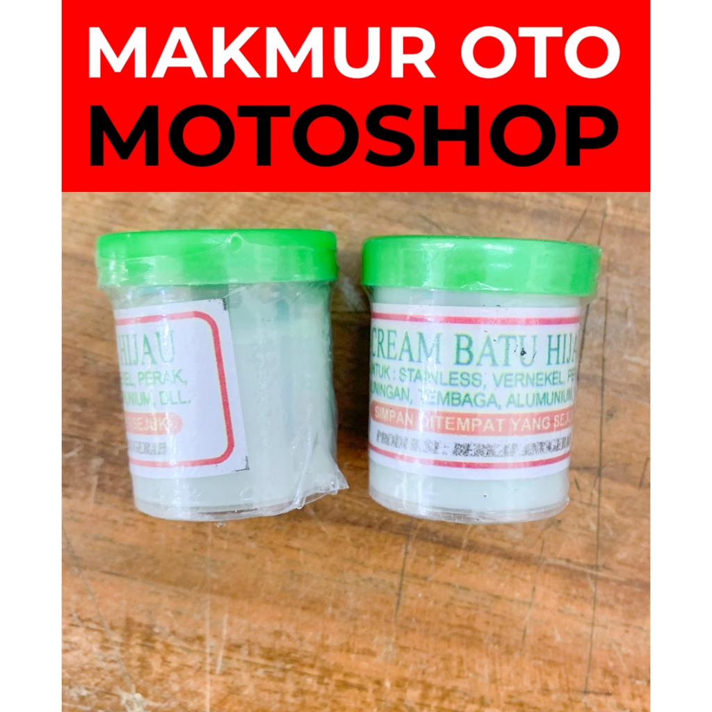 Batu Ijo Cream Krim Batu Hijau Poles Pengkilap Stainless Kuningan