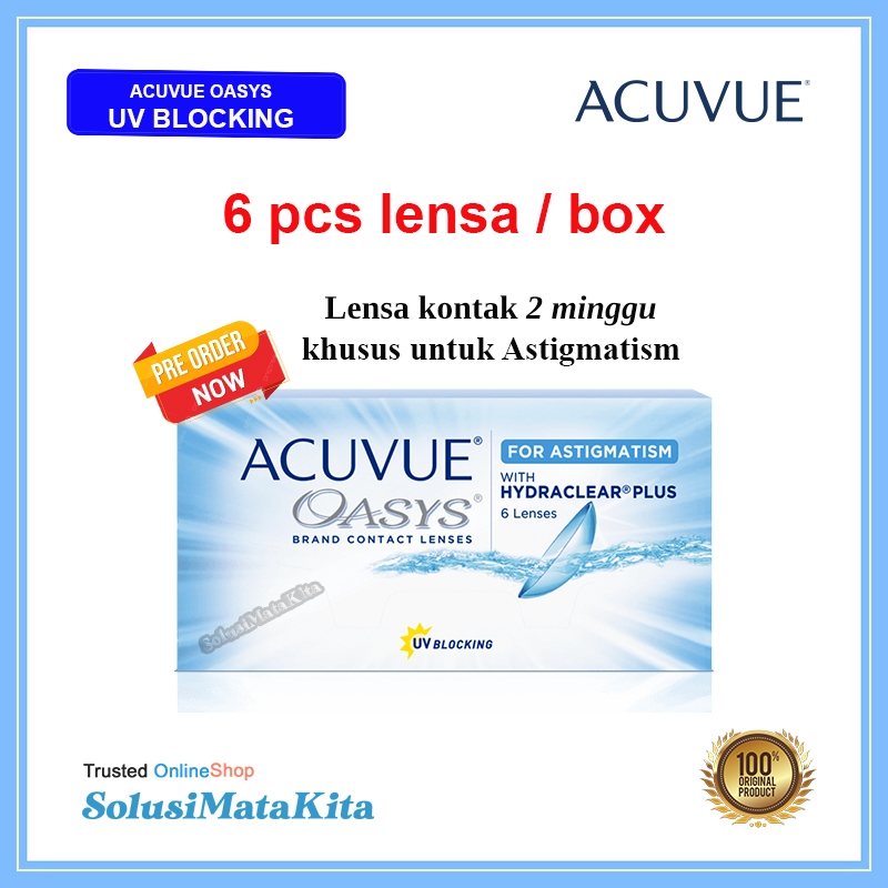 Softlens ACUVUE OASYS (2-Weeks) for Astigmatism with HydraClear Plus (6 pcs)