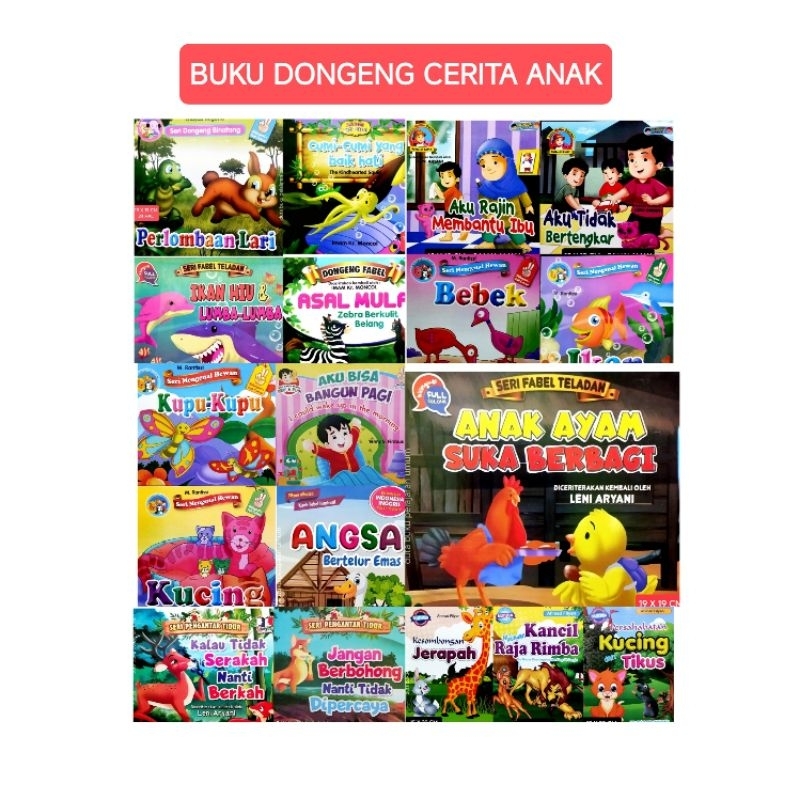 BUKU CERITA DONGENG KISAH NABI BUAH BINATANG HEWAN MURAH UNTUK ANAK BALITA PAUD TK SD BERGAMBAR