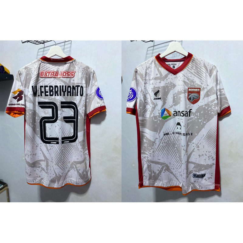 Jersey Borneo FC away Liga 1 L matchworn