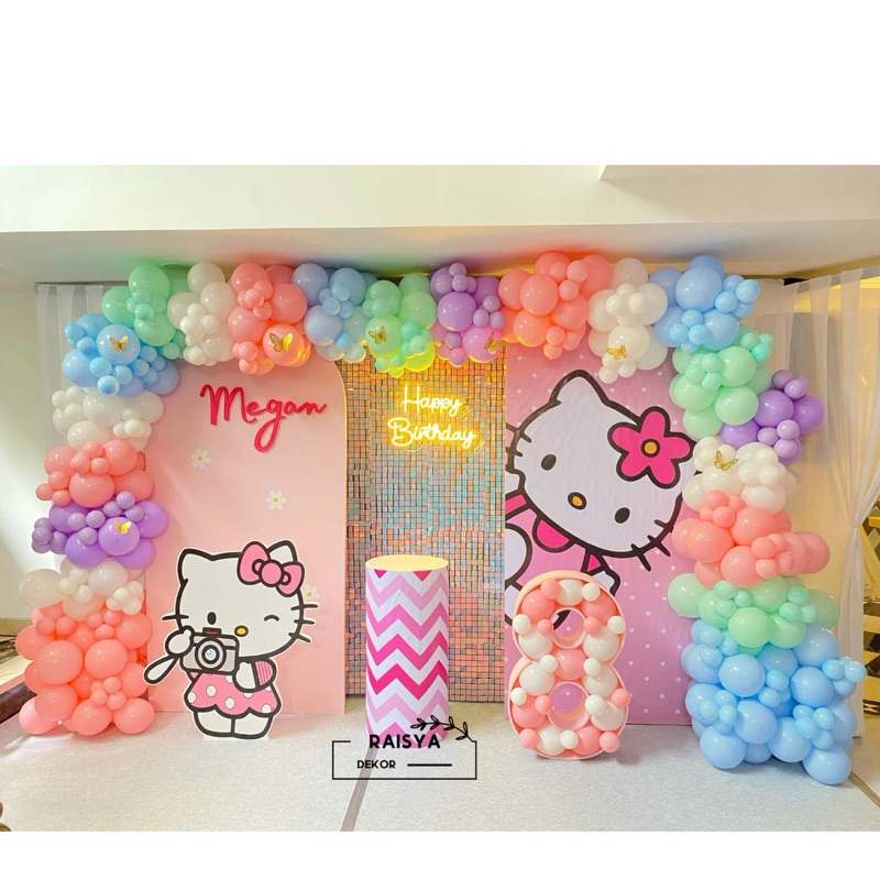 Dekorasi Ulang Tahun Hello Kitty + Jasa Pasang