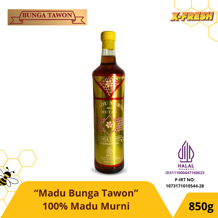 

Madu Bunga Tawon Natural Honey 850gr Premium Quality with Royal Jelly and Bee Pollen
