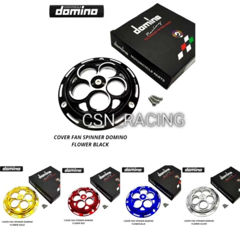 Cover kipas mesin spiner flower cover Spinner vespa domino racing tipe bulat beat Mio Scoopy vespa d