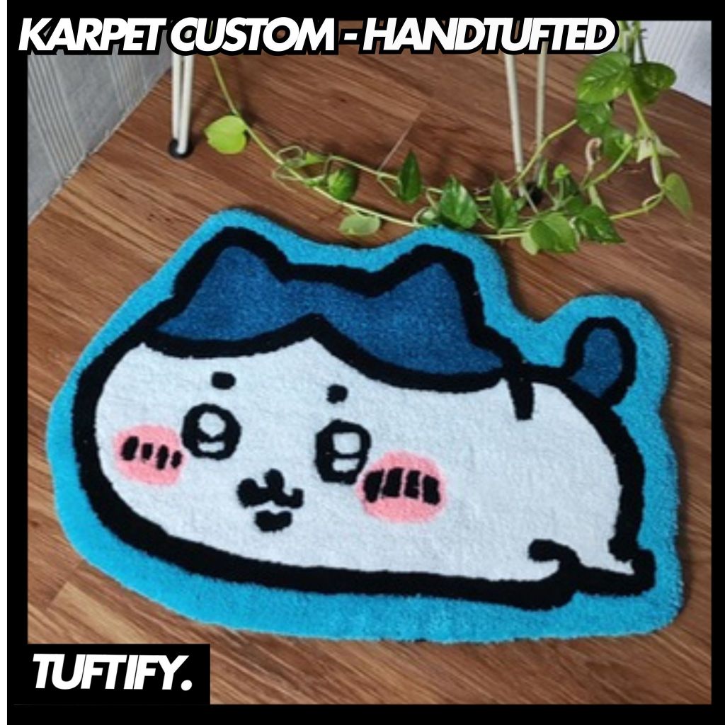 Karpet Custom/ Karpet Handtufted PREMIUM TEBAL / Doormat Custom / Karpet aesthetic / Tufting Rug - T