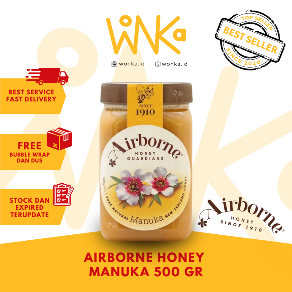 

Airborne - Madu Manuka 500 gr - New Zealand Honey - Antibiotik Alami