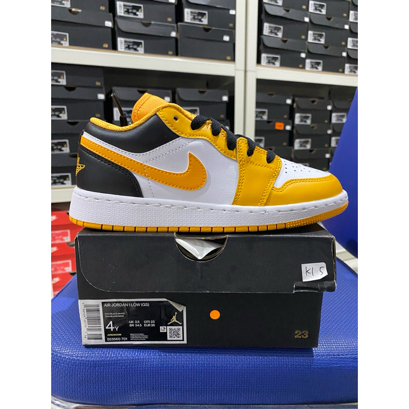 NIKE AIR JORDAN 1 LOW YELLOW TAXI (GS)