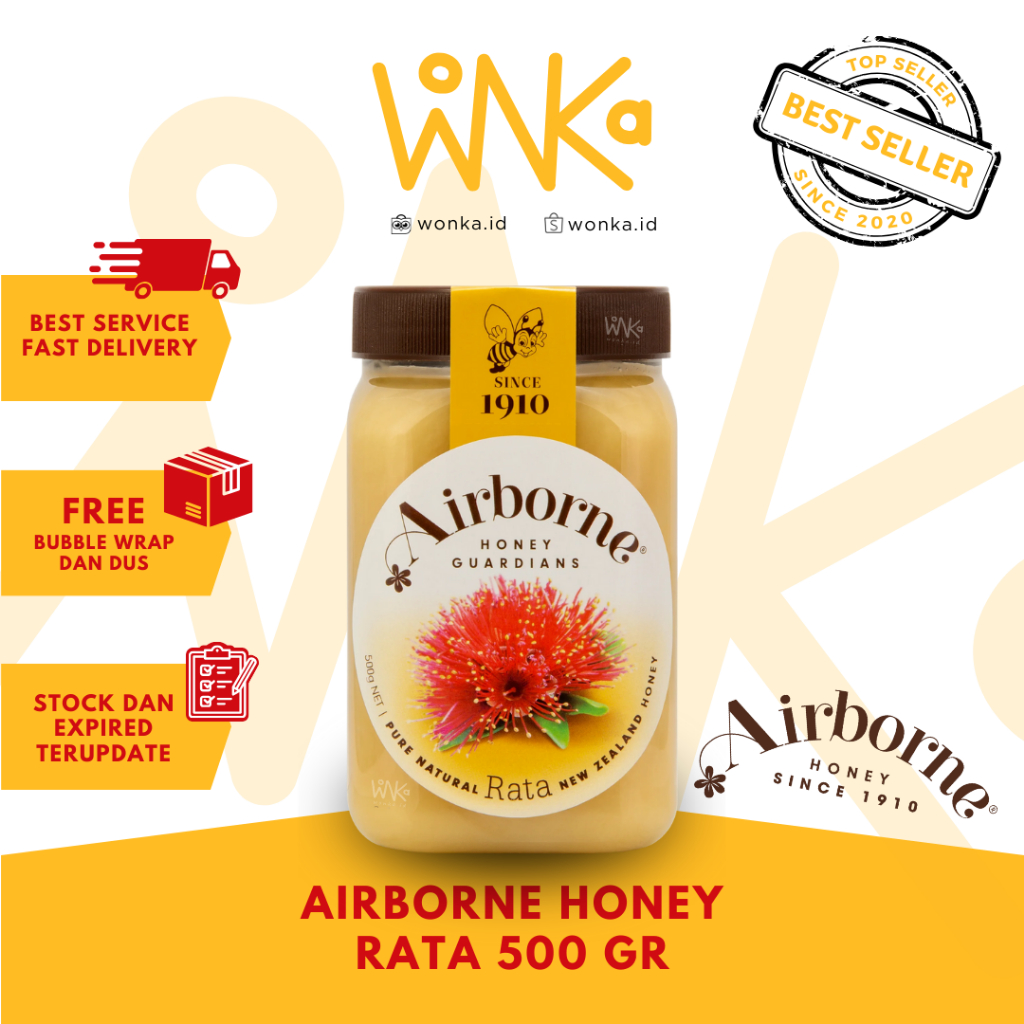

Airborne - Madu Rata 500gr - New Zealand Natural Honey Since 1910