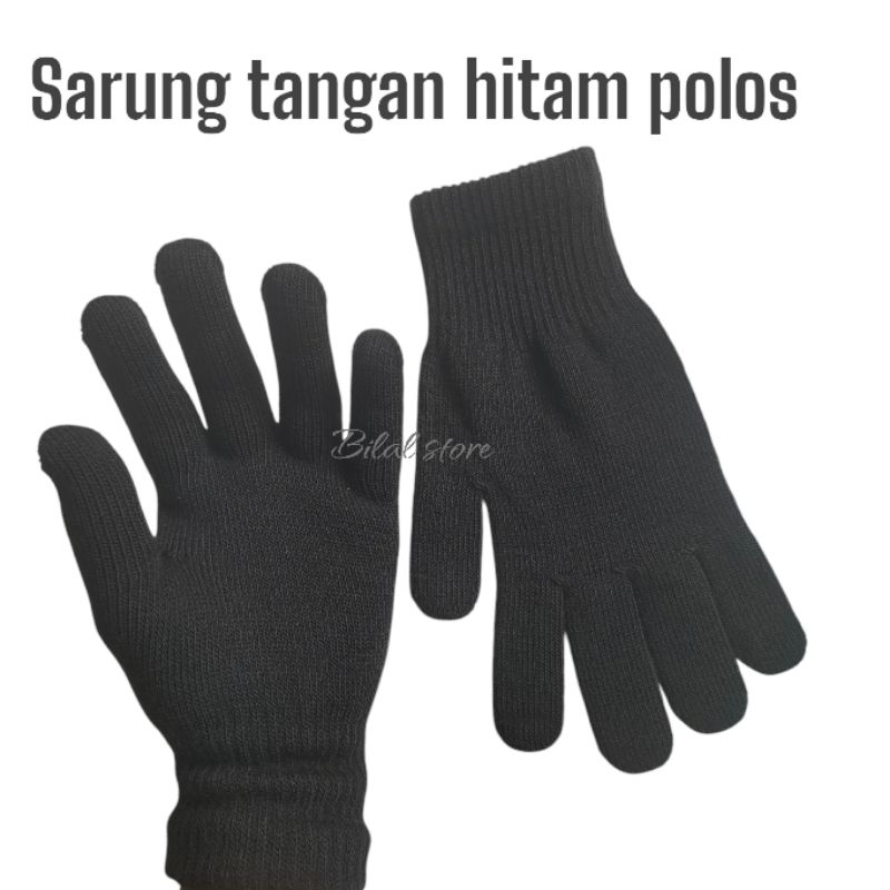 Paket Sarung Tangan Rajut+Manset Tangan Nilon/Sarung Tangan Rajut Full Jari+Manset Tangan Bahan