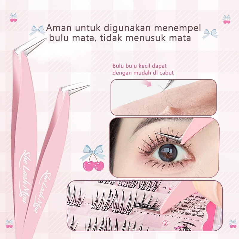 New [TANPA LEM] HX01 SHE LASH MOU Bulu Mata Palsu Tanpa Lem Eyelash Extension Korean Style-PopStar