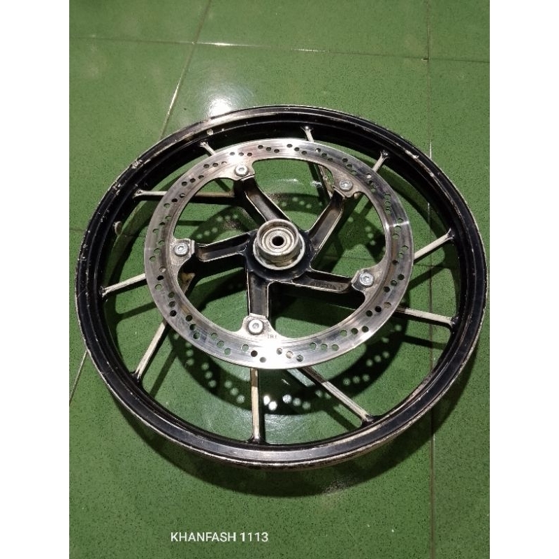 velg satria FU 150 HANYA BAGIAN DEPAN set piringan cakrm original lepasan motor