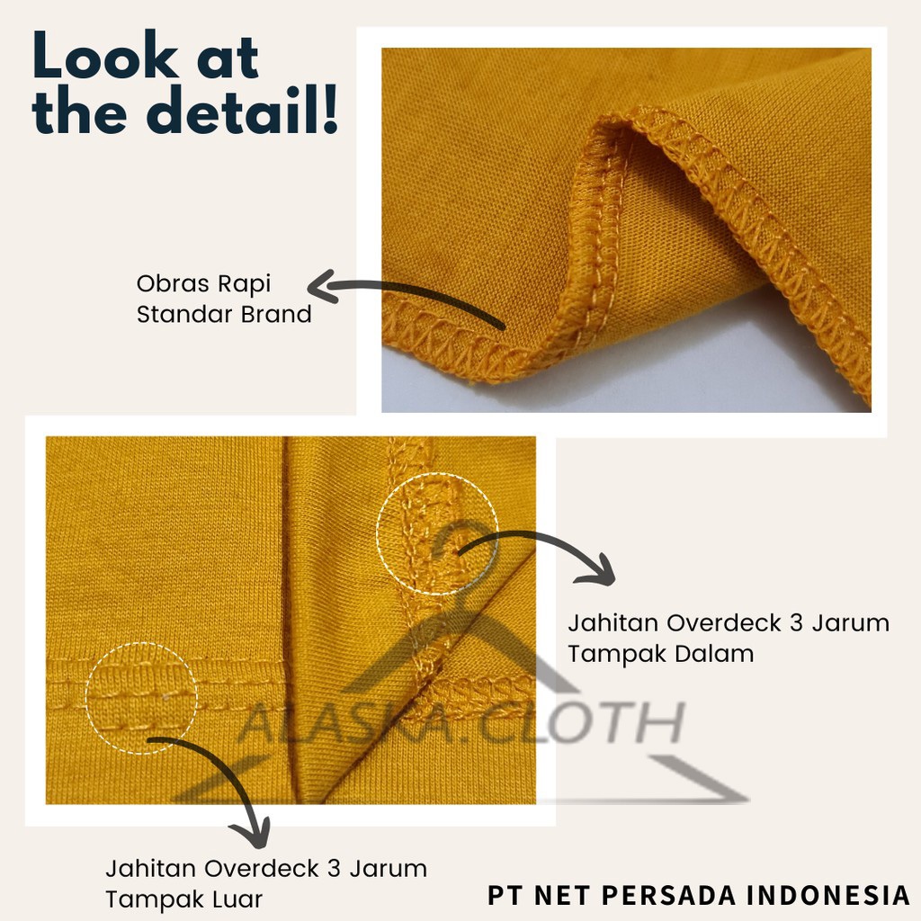 QH Kaos Hyundai Excavator United Tractor Baru Combed 30s Premium