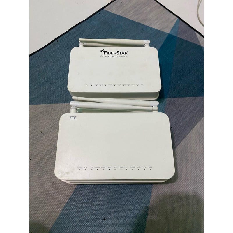 Router ZTE F609 V3 Port biru & Port Hijau