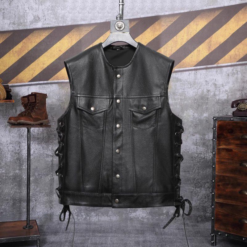 Rompi kulit motor pria asli sapi original - Oxhide48