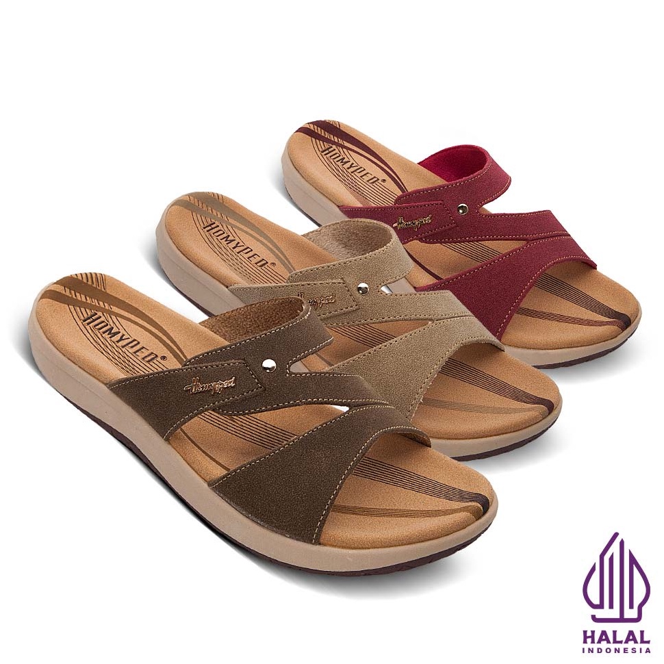 55VIRAL Homyped Luna N47 Sandal Slip Wanita flat nyaman empuk antislip sandal wanita