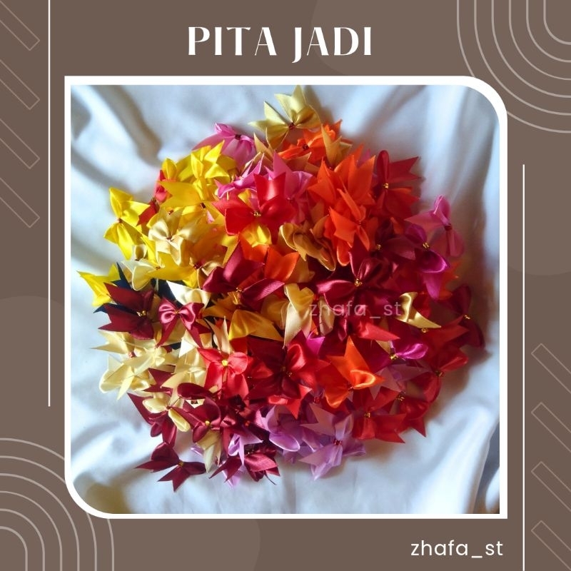 

[50 Pcs] Pita Jadi | Pita Tempel | Pita Souvernir